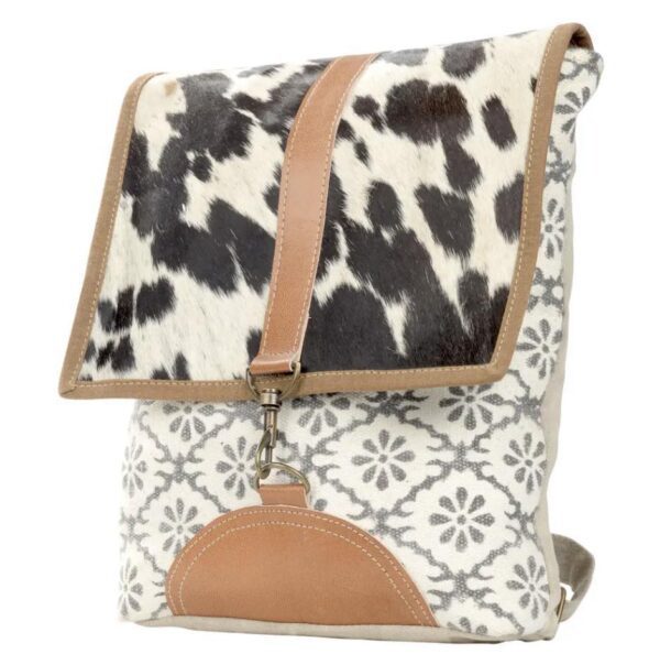 Small Backpack With Cowhide Flap