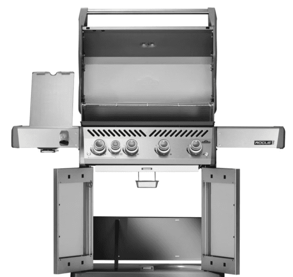 Rogue PRO 525 SIB propane gas grill with infrared side burner, ss